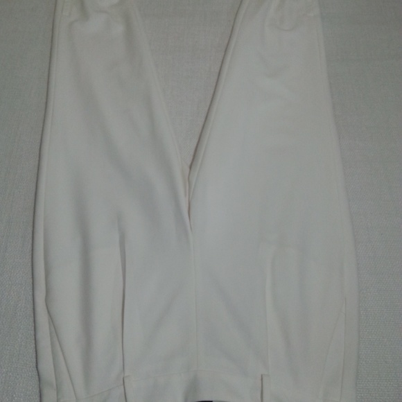 TROUVÉ Stretch Crepe Jogger Pants White - Picture 6 of 8